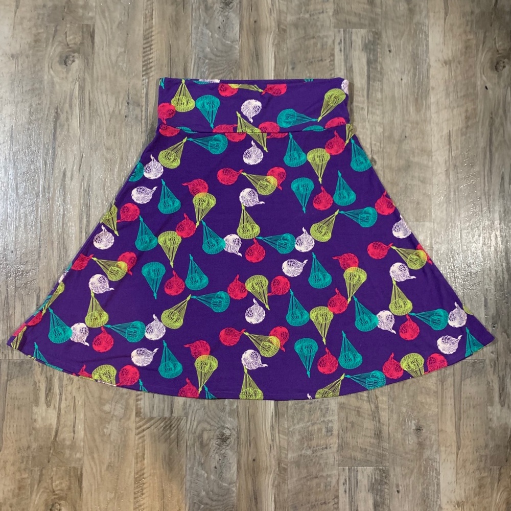 LuLaRoe parachutes azure skirt